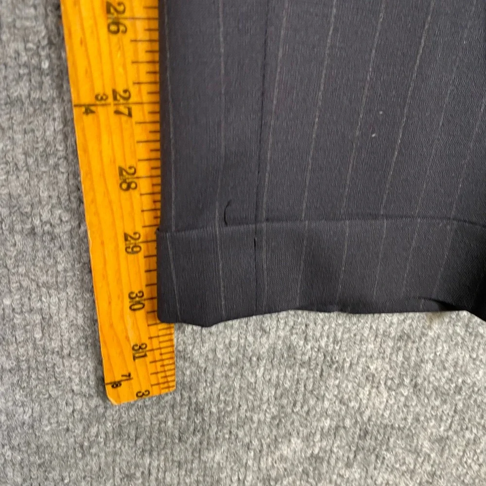 Brooks Brothers 346 Mens Pinstripe Pleated Cuffed Wool Stretch Dress Pants 40x31